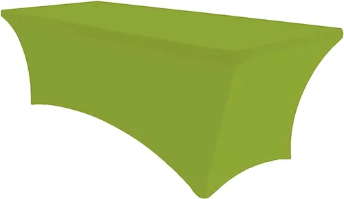 Vista 30 de MDS Pack of 2 Spandex Tablecloth 4FT Tight, Fitted, Washable and Wrinkle Resistant Stretch Rectangular Patio Table Cover for Wedding,Event,Banquet &