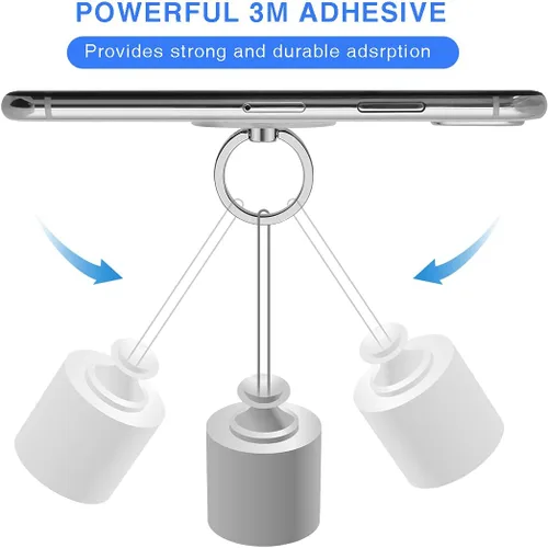 Vista 6 de Soporte de anillo transparente para teléfono celular, soporte para anillo de teléfono, agarre de dedo, soporte para anillo de dedo