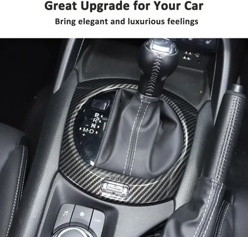 Vista 5 de Adhesivo para marco de cambio de marcha interior de automóvil para Mazda MX-5 ND 2015-2023 Cubierta de panel de consola central, accesorios