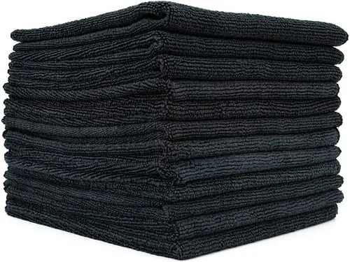 Vista 16 de (Paquete de 12) 16" x 16" toallas de limpieza de microfibra de grado comercial para usos múltiples, altamente absorbentes, sin pelusa, sin manchas