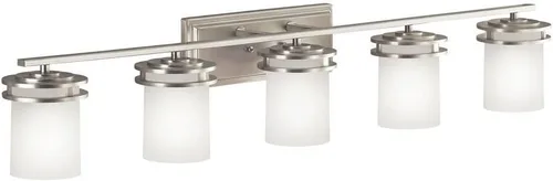 Vista 4 de Kichler Lighting Hendrik - Lámpara incandescente de baño con 3 focos, 5085OZ, 100.00watts, 120 volts