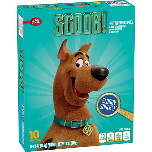 Vista 13 de Scooby-Doo Snacks con sabor a frutas, sin gluten, aperitivos para niños, 10 unidades, 8 onzas (paquete de 8)