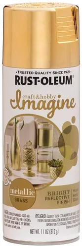 Rust-Oleum Imagine Craft & Hobby Pintura metálica en aerosol de latón, 11 onzas