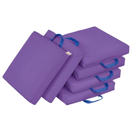 Vista 28 de ECR4Kids SoftZone - Cojines de suelo, cuadrados, asientos flexibles, surtidos, 6 piezas