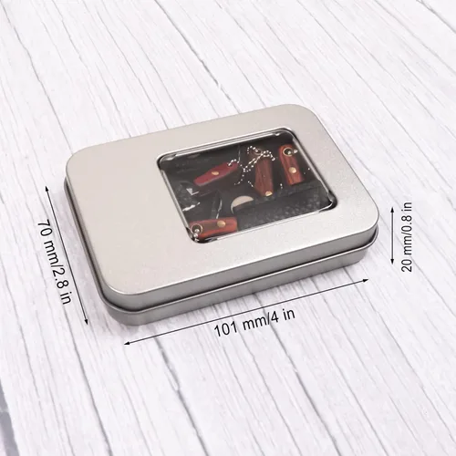 Vista 6 de Damasco - Juego de cuchillos pequeños para chef, juego de cuchillos pequeños para abridor de paquetes, cortador, abrebotellas, juego de 6