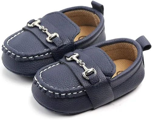 QIETION Mocasines para bebés y niñas, bonitos zapatos de cuna para recién nacidos, tenis de poliuretano precaminante, perfectos para bautizogateoboda