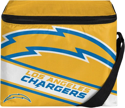 Vista 23 de FOCO NFL Unisex-Adult NFL Team Big Logo Stripe 6 Pack Coolers