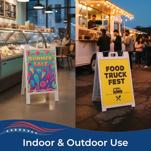 Vista 5 de Insertos Personalizados para Letreros de Marco en A por DeamController - Paneles de Plástico Duraderos y Resistentes a la Intemperie Insertos