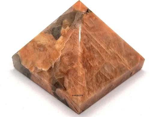 Vista 7 de GEMSCITE Moonstone Pyramid Crystal Healing Stones - 2" Great Pyramid Figurine of Natural Stone Pyramid for Meditation, Reiki, Chakra Balancing and