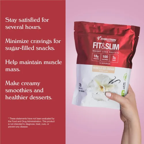 Vista 3 de Evolution Advance Nutrition Fit & Slim Blend - Proteína de suero en polvo alimentada con pasto para una fácil digestión, aprobado por Keto, sin OMG