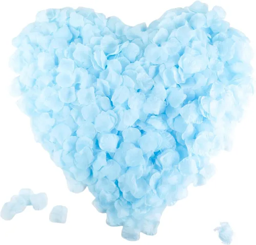 Vista 84 de CODE FLORIST 1100 pétalos de rosa de seda para el día de San Valentín, pétalos de rosa falsos para noches románticas, bodas, propuestas