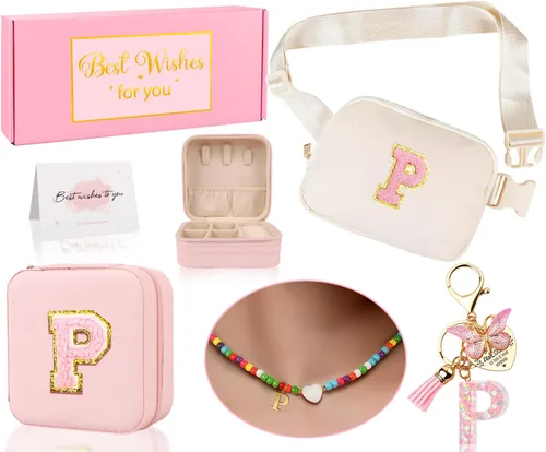 Vista 18 de Riñonera personalizada para niñas, Blanco Rosa, Small