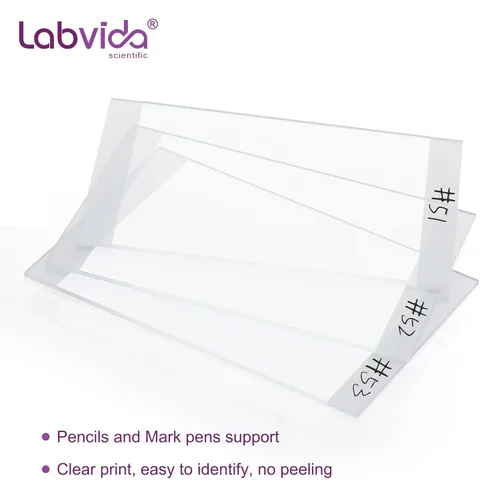 Vista 5 de 100pcs Large Microscope Slides, Frosted Glass Slides for Microscope, Dim.76mmx52mm, for Laboratory Histology Pathology and Large Specimen