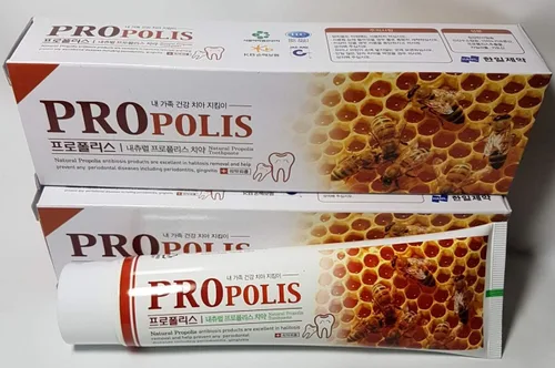 Pasta de dientes natural de propóleo de abeja para dientes sensibles y antipeste 6.3oz (180g) 2pcs - Cuidado bucal coreano