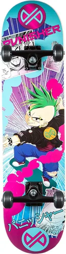 Vista 5 de Punisher - Patineta completa para niños con rodamientos ABEC-7 de arce canadiense ABEC-7 de 31.5 x 7.75 pulgadas