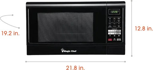 Vista 4 de Microondas de encimera de 1.6 pies cúbicos en negro