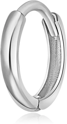 Vista 3 de Aretes en oro amarillo o blanco de 14K de 1.5mm de grosor (8x 8mm)