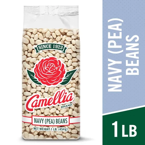 Vista 3 de Marca Camellia. - Frijol alubia, 1 libra (paquete de 2).