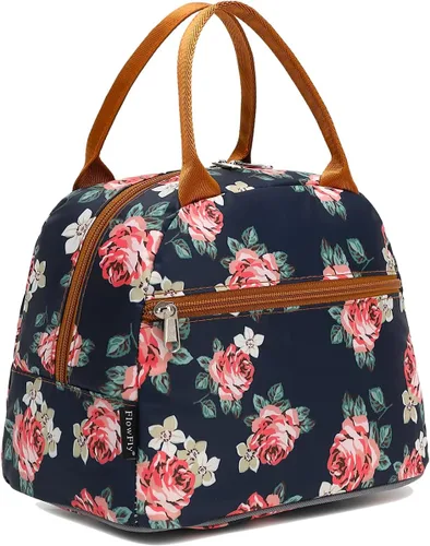 Vista 17 de Bolsa de almuerzo aislada FlowFly - Bolsa de asas organizadora para mujeres/hombres, Alpaca