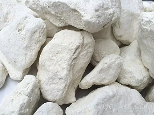 Vista 3 de Arcilla comestible blanca, suciedad blanca, trozos (grumos) naturales para comer (alimento), 1 lb (450 g)