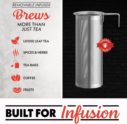 Vista 3 de Gourmia Hervidor digital programable de vidrio – Hervidor eléctrico de temperatura ajustable de 1.7 L con 6 ajustes preestablecidos, mantiene