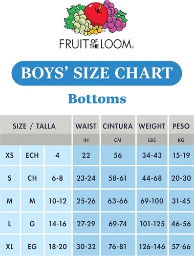 Vista 3 de Fruit of the Loom - Calzoncillos tipo bóxer de algodón para niño