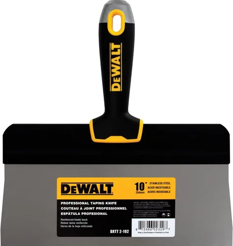 Vista 6 de DEWALT Cuchillo de espátula de 8" Big Back Acero inoxidable con mango de agarre suave DXTT-2-190