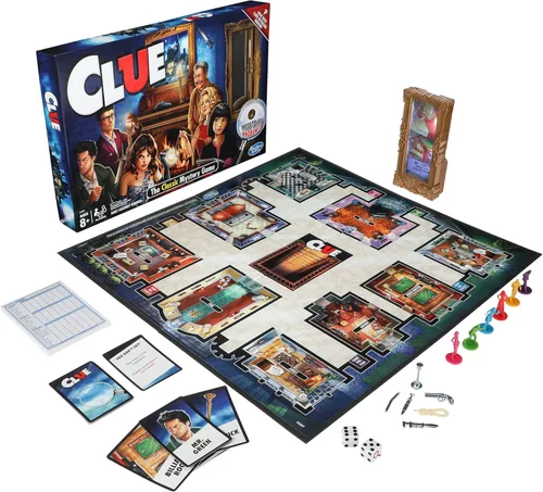 Vista 4 de Hasbro Gaming Juego Clue, Juego de Mesa de Misterio, 2-6 Jugadores, 8+ Años (Exclusivo de Yaxa)