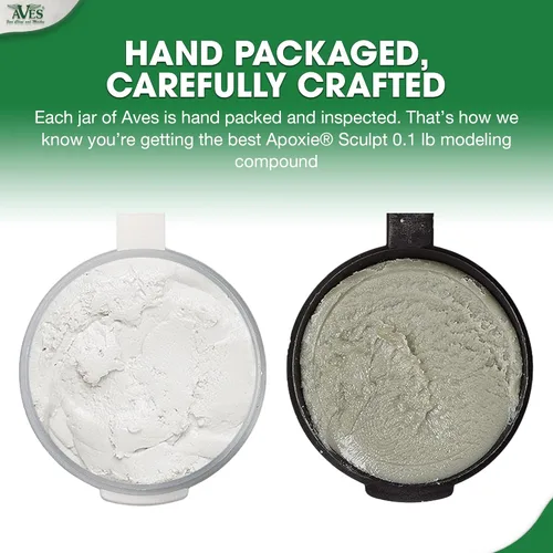 Vista 5 de Aves Apoxie Sculpt - Compuesto de modelado 2 partes (A y B) – 1/10 libra, esculpir para esculpir, modelar, rellenar, reparar, fácil de usar