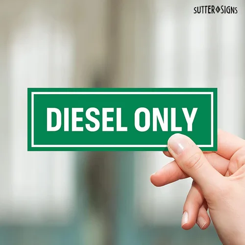 Vista 5 de Sutter Signs 3 calcomanías diésel para tanque de combustible, calcomanías adhesivas resistentes a la intemperie para camiones, tractores, latas