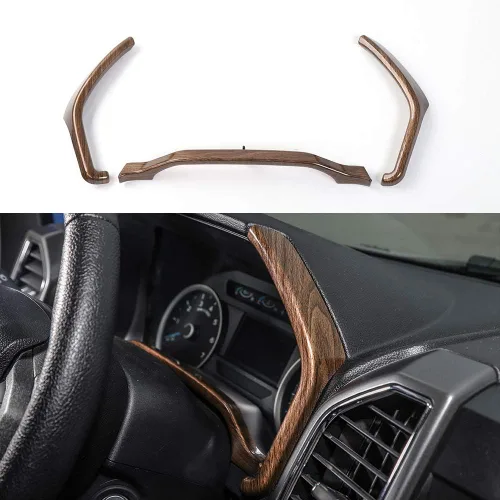 Vista 9 de Voodonala Moldura cromada de salpicadero para Ford F150 F250 F350 Super Duty 2015, 2016, 2017, 2018, 2019, 2020, cromado