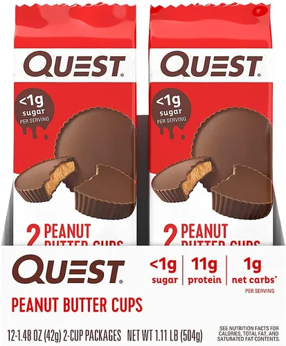 Vista 6 de Quest Nutrition Galleta de proteína con chispas de chocolate; apta para dieta cetogénica; alta en proteínas; baja en carbohidratos; 12
