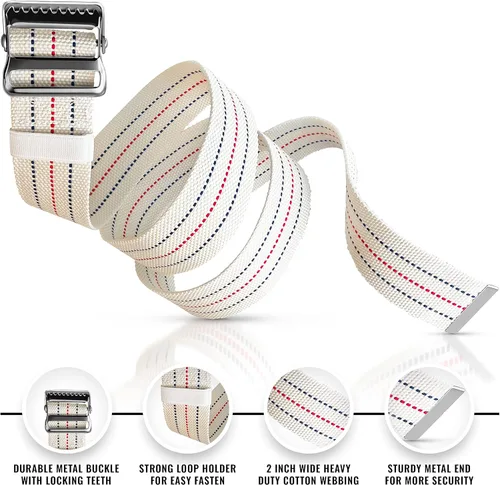 Vista 3 de ASA TECHMED Cinturones de marcha para personas mayores, cinturón para levantar asistencia de pie para ancianos, hebilla de liberación rápida