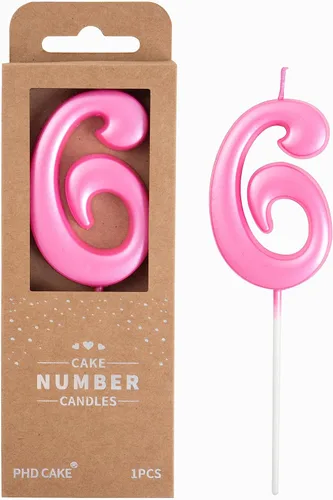 Vista 64 de PHD CAKE Velas de cumpleaños de 7 cm Elegantes Azul Número 4, Velas de Número Azul, Velas de Número para Pastel, Celebración de Fiesta