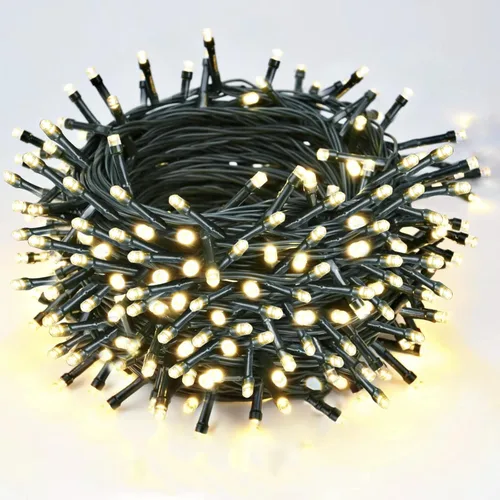 Vista 7 de Paquete de 2 480 luces LED solares de Navidad para exteriores, 170 pies de largo, luces solares súper largas para exteriores con 8 modos y función