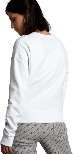 Vista 3 de Champion Sudadera para mujer, tejido inverso, sudadera de forro polar de gran tamaño con cuello redondo para mujer