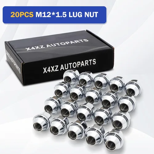 Vista 7 de 20 PIEZAS M12*1.5 Tuerca de rueda - 3/4" 19mm Hex 32mm Longitud - Tuerca de rueda estilo de fábrica cromada para Ford Focus Escape Fusion Fiesta