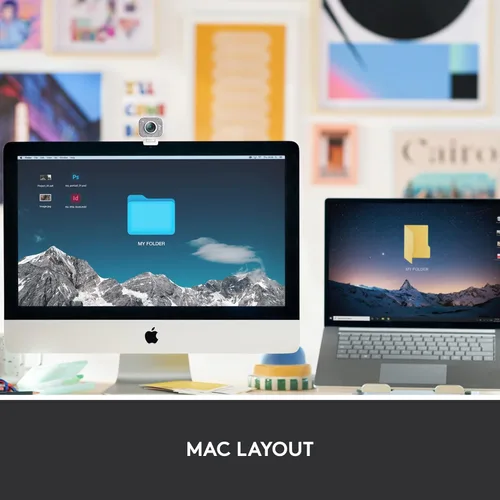 Vista 2 de Logitech MX Keys Mini - Teclado inalámbrico minimalista para Mac, compacto, Bluetooth, teclas retroiluminadas, USB-C, escritura táctil, compatible