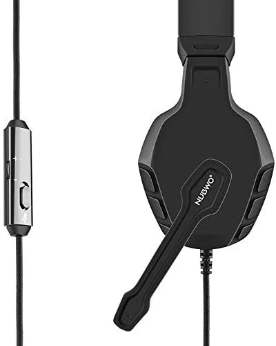 Vista 2 de NUBWO U3 35mm Gaming Headset for PC PS4 PS5 Laptop Xbox One Mac iPad Nintendo Switch Games Computer Game Gamer Over Ear Flexible Microphone Volume