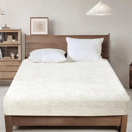 Vista 13 de PHF Sábana bajera ajustable de terciopelo tamaño individual, sábana bajera de lujo, súper suave, acogedora y cómoda, con bolsillo profundo de 15