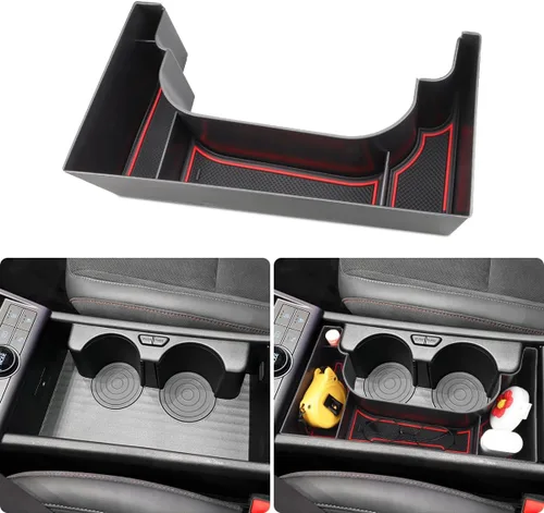 MARCHFA Bandeja organizadora de consola central para Hyundai Kona 2024, 2025, 2026, accesorios para reposabrazos y caja organizadora para Kona 2024,