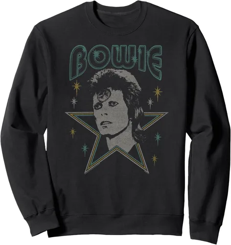 David Bowie - Sudadera azul Ziggy Stardust Negro