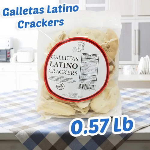 Vista 2 de Galletas Latino Crackers Halal Galletas Latin Crackers Sabor crujiente y delicioso 258gm