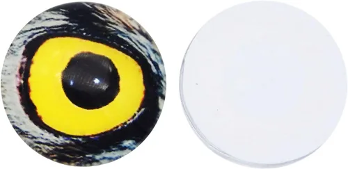 Vista 6 de 100 piezas de búho, serpiente, lagarto, ojos de animales, cabujón de cristal para hacer muñecas de arcilla, esculturas, accesorios