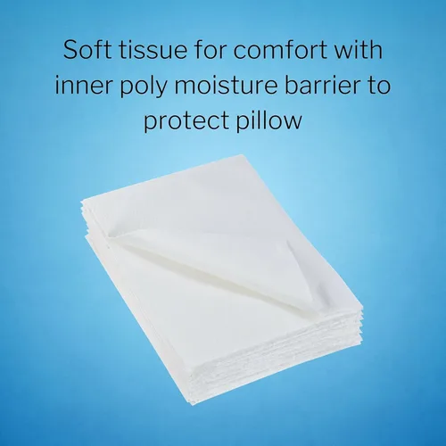 Vista 5 de McKesson Funda de almohada de un solo uso, funda de almohada desechable, tamaño estándar, blanco, 21 x 30 pulgadas, 400