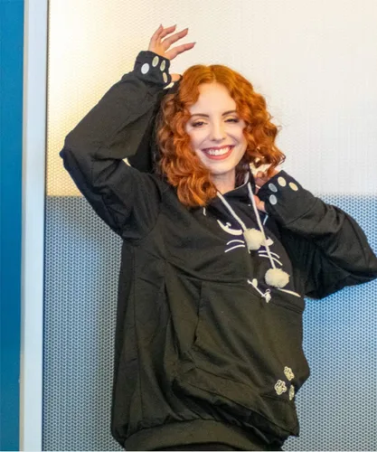 Vista 4 de ALYC Sudaderas unisex con capucha para mascotas, gato, perro, bolsa de canguro de transporte, sudadera con estampado de gato (negro, S)