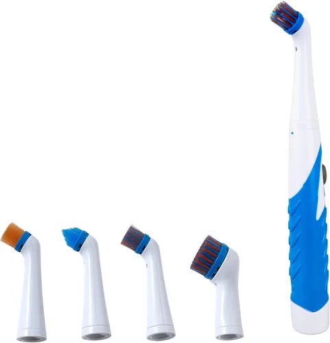 Vista 10 de SOARING Cepillo de limpieza eléctrico con cabezales de cepillo múltiples 4 en 1, cepillo motorizado inalámbrico para interiores y hogares, para Negro