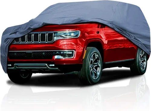 Vista 17 de Funda de automóvil de 5 capas para Jeep Scrambler CJ8 1981-1985 SUV de 2 puertas, ajuste semipersonalizado, cobertura completa, contaminación