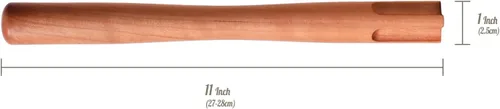 Vista 3 de Muddler de madera - Muddler de madera de primera calidad para uso profesional y doméstico - Muddler madera para triturar frutas, prensar cubos