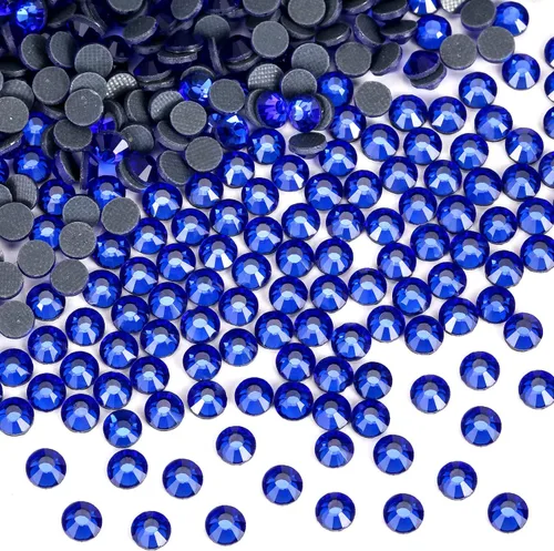 Vista 20 de 1440 piezas de diamantes de imitación termoadhesivos SS20 color púrpura2 con parte posterior plana, gemas de cristal de vidrio para ropa, camisas